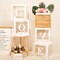 Baby Boxes with Letters, Clear Balloon Boxes for Baby Shower, White Transparent Block Babyboy Letter Boxes for Gender Reveal Party Decor, 4 PCS